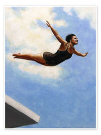 Wall art print Diver in the Air I - Sarah Morrissette