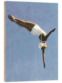 Wood print Diving - Sarah Morrissette