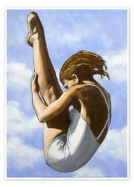 Wall art print Diver Without Cap - Sarah Morrissette