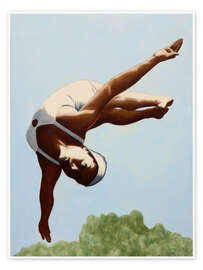 Wall art print Diver Above the Treetops - Sarah Morrissette