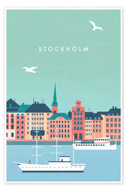 Wall art print Stockholm - Katinka Reinke
