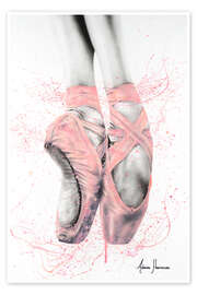 Wall art print Pretty Pointe Ballet Shoes - Ashvin Harrison