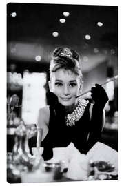Canvas print Audrey Hepburn in Breakfast at Tiffany's - Celebrity Collection