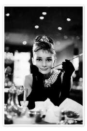 Wall art print Audrey Hepburn in Breakfast at Tiffany's - Celebrity Collection