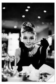 Wall sticker Audrey Hepburn in Breakfast at Tiffany's - Celebrity Collection