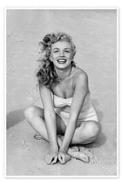 Poster Marilyn Monroe in a bathing suit - Celebrity Collection