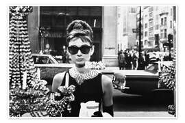 Wall art print Breakfast at Tiffany's - Celebrity Collection