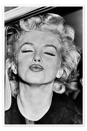 Poster Marilyn Monroe's kiss - Celebrity Collection