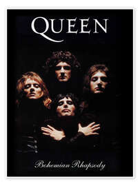 Wall art print Queen - Bohemian Rhapsody - Vintage Entertainment Collection