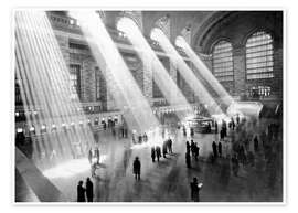 Poster Sunbeams into Grand Central Station