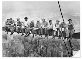 Wall sticker Lunch atop a Skyscraper