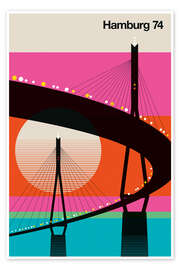 Wall art print Hamburg 74 - Bo Lundberg