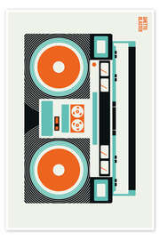 Wall art print Ghetto Blaster - Bo Lundberg