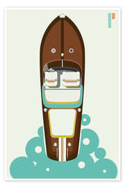 Wall art print Riva Aquarama - Bo Lundberg