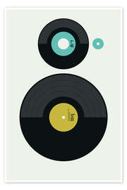 Wall art print LP vs EP - Bo Lundberg