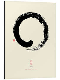 Aluminium print Enso - Japanese zen circle I - Thoth Adan