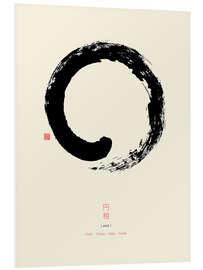 Foam board print Enso - Japanese zen circle I - Thoth Adan