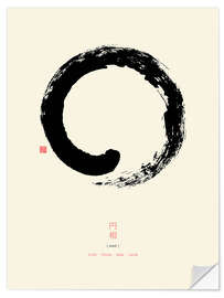 Wall sticker Enso - Japanese zen circle I - Thoth Adan