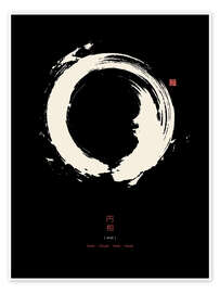 Poster Enso - Japanese zen circle II - Thoth Adan