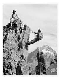 Wall art print Climber in Switzerland
