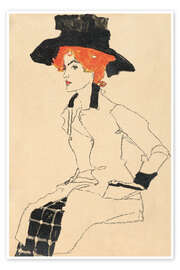 Wall art print Portrait of a woman - Egon Schiele