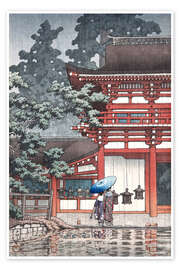 Wall art print Rain at Kasuga Shrine, Nara - Kawase Hasui