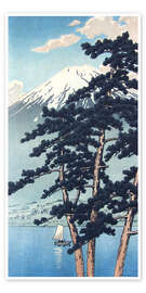 Wall art print Kawaguchiko - Kawase Hasui