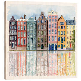 Wood print Neighborhood I - Grace Popp