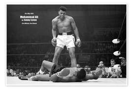 Poster Boxing legend, Mohammed Ali - Celebrity Collection