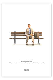 Wall art print Forrest Gump - Vintage Entertainment Collection