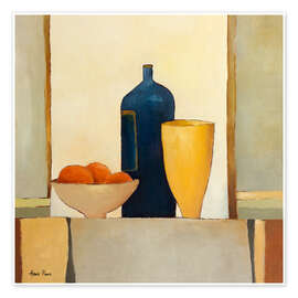 Wall art print Still life with oranges - Hans Paus