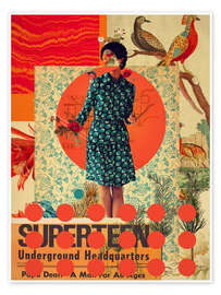 Wall art print Superteen - Frank Moth