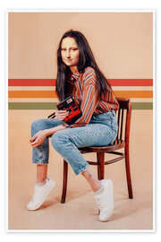 Wall art print Retro Mona - Jonas Loose