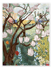 Wall art print Magnolia - Deborah Eve Alastra