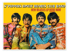 Poster The Beatles, Sgt. Pepper's Lonely Hearts Club Band - Vintage Entertainment Collection