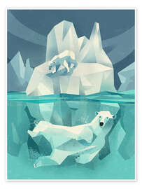 Wall art print Polar Bears - Dieter Braun