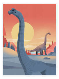 Wall art print Brachiosaurus - Dieter Braun