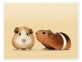 Wall art print Guinea pig - Dieter Braun