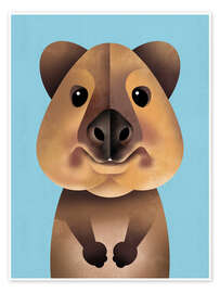 Wall art print Quokka - Dieter Braun