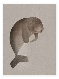 Wall art print Dugong - Dieter Braun