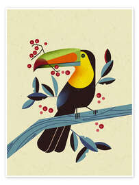 Wall art print Tucan II - Dieter Braun