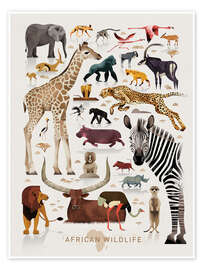 Wall art print Africa's wildlife - Dieter Braun