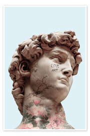 Wall art print David loves art - Jonas Loose