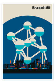 Poster Brussels 58 - Bo Lundberg