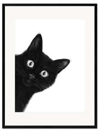 Framed art print Black Cat I - Valeriya Korenkova
