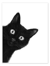 Wall art print Black Cat I - Valeriya Korenkova