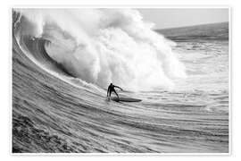 Wall art print Surfers in Hawaii