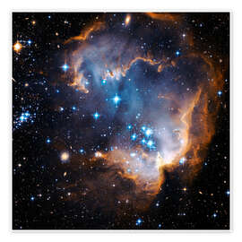 Poster Star-birth Region, NGC 602 - NASA