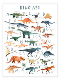 Poster Happy Dinosaur ABC - Victoria Borges