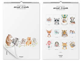 Wall calendar Children's calendar - Animal Friends 2026